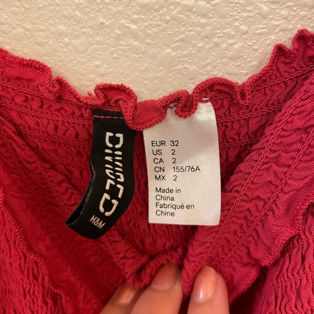 H&M coral dress. Size 2/XS